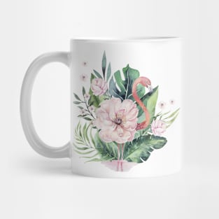 Flamingo Flower Mug